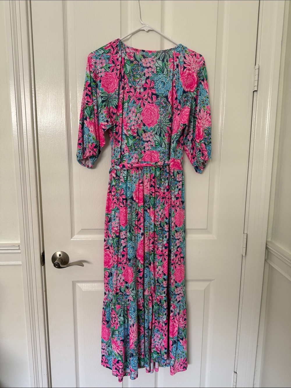 Lilly Pulitzer NWT Brantley Midi Wrap Dress Always Be Blooming - Picture 3 of 8